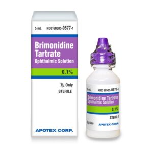 Brimonidine Tartrate Ophthalmic Solution, 0.1% bottle